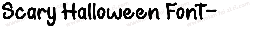 Scary Halloween Font字体转换